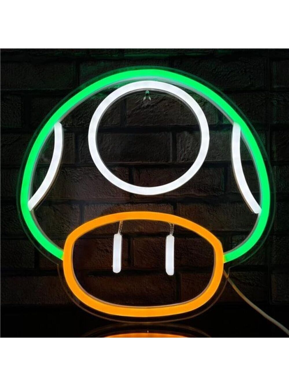 Super Mario Mushroom LED Neon Light Game Sign Room Decor Nintendo Retro NES New